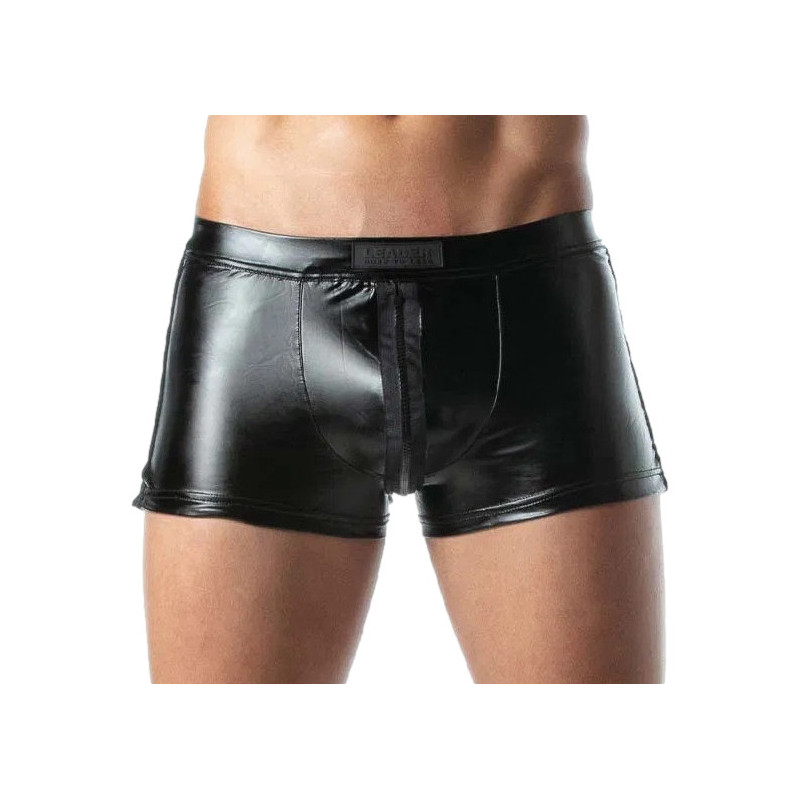 LEADER Short avec Zip Brut Noir